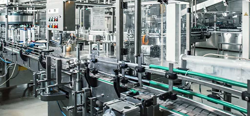 interior of machining manufacturing facility