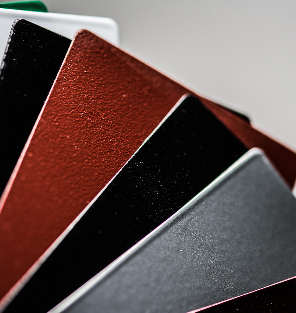 sample cards of various coatings sample cards of various coatings