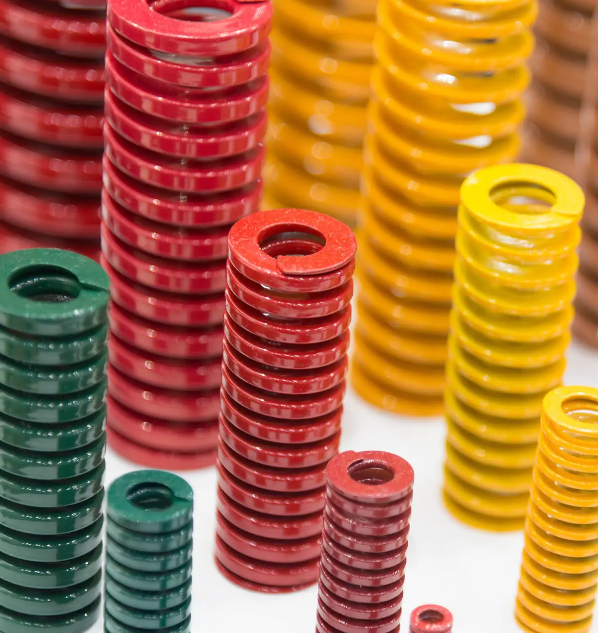 multi-color coated springs