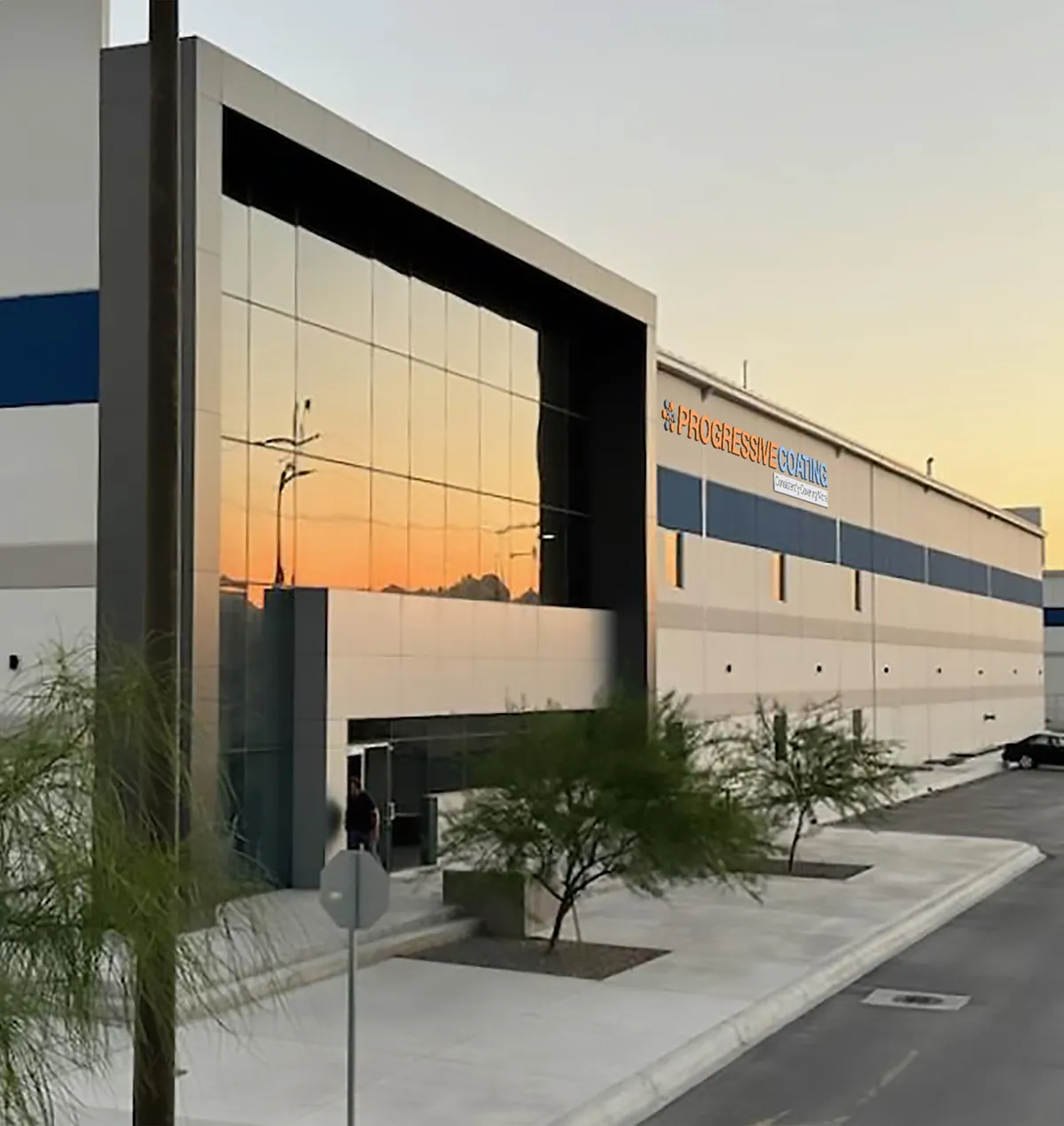 exterior of Progressive Coating office building